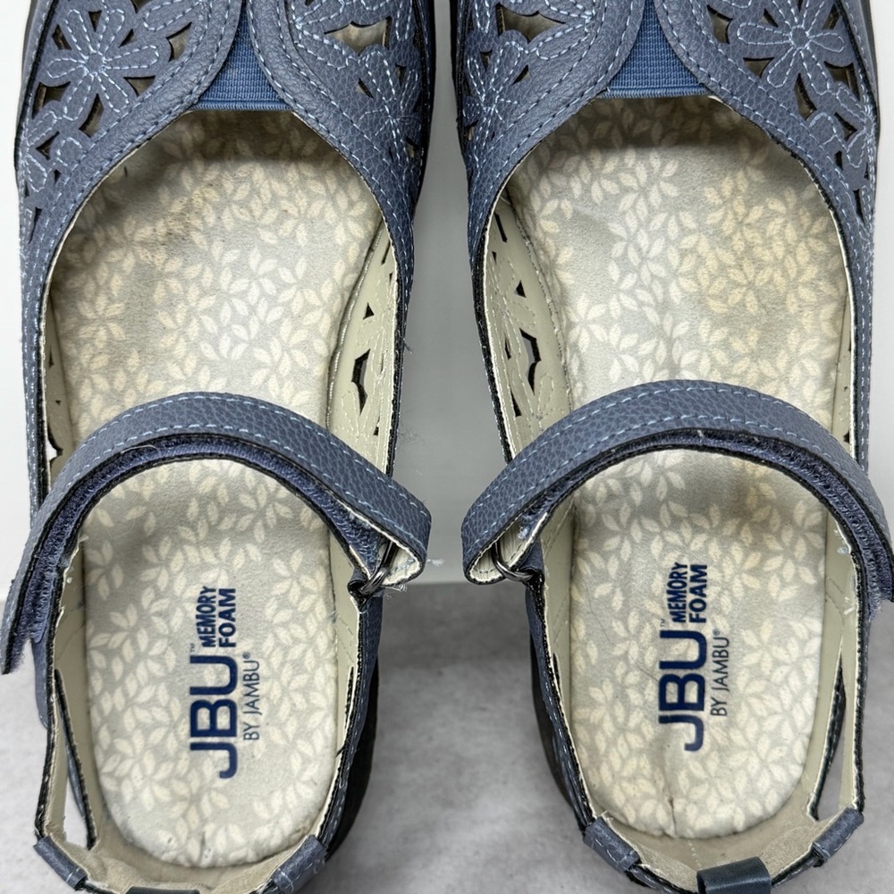 JBU by Jambu Blue Wildflower III Mary Jane Shoes Hook & Loop Strap Size 8 - Picture 10 of 11
